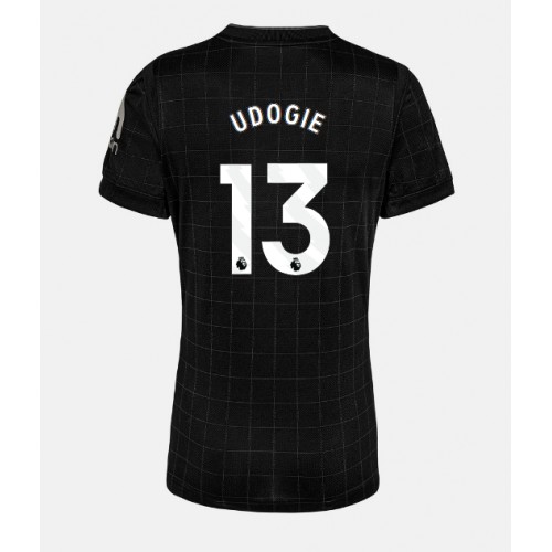 Maglia Calcio Tottenham Hotspur Destiny Udogie #13 Seconda Divisa Donna 2025-26 Manica Corta